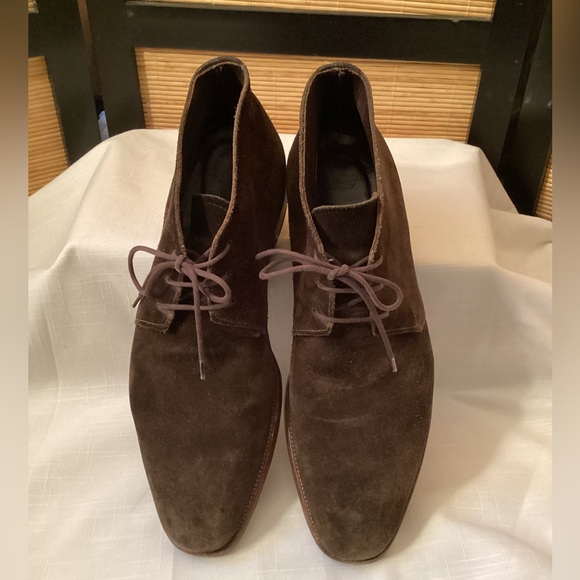 PAUL STUART / Stuart’s Choice Sz 10 suede boots Made in England designer - Picture 2 of 7